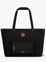 Sac Port� �paule A4 Adventurer Polyester Recycl� Cabaia Noir adventurer TOTEBAGL