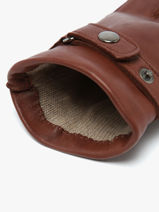 Gloves Omega Brown men gloves 720COP-vue-porte