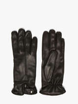 Womens Leather Gloves With Wool Lining Omega Black women gloves L