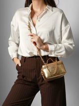 Longchamp Le pliage xtra gold Messenger bag Gold-vue-porte