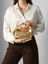 Longchamp Le pliage xtra gold Handbag Gold-vue-porte