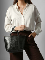 Sac Port Main Cabas Vanessa bruno Noir cabas 20V40435-vue-porte