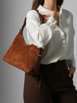 Sac Port paule Jess Vanessa bruno Marron jess 29V40916-vue-porte