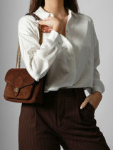 Sac Port� �paule Bradley Lauren ralph lauren Marron bradley 31974553-vue-porte