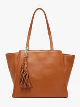 Sac Port paule Helena Cuir Francinel Marron helena 22947