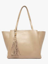 Sac Port� �paule Helena Cuir Francinel Beige helena 22947