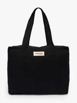 Shoulder Bag Clestins Recycled Coton Rivedroite Black timeless CELESTIM