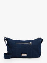 Recycled Cotton Mini Charlot Crossbody Bag Rivedroite Blue timeless MCHARTIM