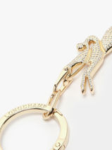 Longchamp Porte-cls cheval animation st Key rings Gold-vue-porte