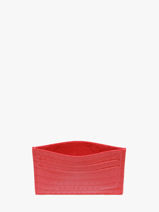 Longchamp Longchamp pocket croco Porte billets/cartes Rouge-vue-porte