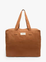 Shoulder Bag Timeless Cotton Rivedroite Brown timeless ELZEVTIM