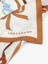 Longchamp Soie gots Scarf Brown-vue-porte