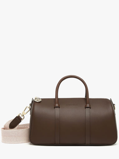 Longchamp Daylong chevron Sacs port� main Marron