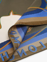 Longchamp Soie gots Scarf Green-vue-porte