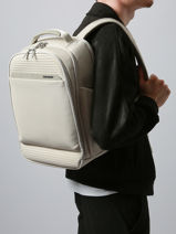 Backpack Samsonite Beige paralux bt 156433-vue-porte