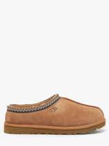 Slippers In Leather Ugg Beige men 1174671