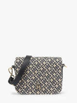 Shoulder Bag Th Jacquard Polyurethane Tommy hilfiger Blue th jacquard AW17447