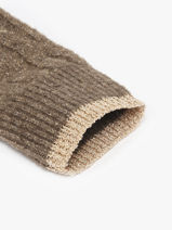 Gloves Pieces Brown johanna 17160055-vue-porte