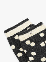 Socks Cabaia Black socks women MINUIT-vue-porte