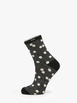 Chaussettes Femme Noir Minuit Cabaia Noir socks women MINUIT