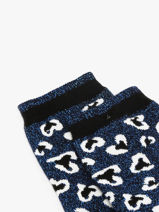 Chaussettes Cabaia Bleu socks women SON-vue-porte