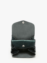 Leather Le Gustave M Coin Purse Paul marius Green minuit GUSTMMIN-vue-porte