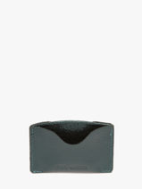 Leather Gabin Minuit Card Holder Paul marius Green minuit GABINMIN-vue-porte