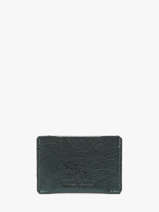 Leather Gabin Minuit Card Holder Paul marius Green minuit GABINMIN