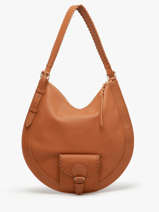 Sac Hobo M Cuir Paul marius Bleu vintage M