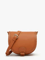 Sac Bandouli�re Bobo S Cuir Paul marius Bleu vintage S