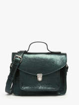 Leather Melle George Minuit Crossbody Bag Paul marius Green minuit GEORGMIN
