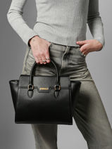 Satchel Merline Hexagona Black merline 2520206-vue-porte