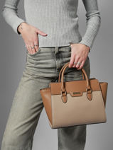 Sac Port� Main Merline Hexagona Beige merline 2520206-vue-porte