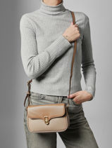 Shoulder Bag Merline Hexagona Beige merline 2520213-vue-porte