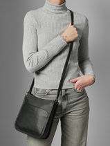 Sac Bandouli�re Confort Cuir Hexagona Noir confort 466120-vue-porte