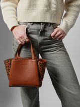 Sac Port� Main Ornella Francinel Marron ornella 292533-vue-porte