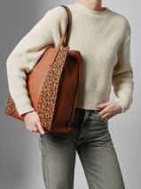 Sac Port� �paule Ornella Francinel Marron ornella 292535-vue-porte