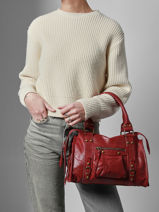 Sac Port� Main Spazzolato Cuir Milano Rouge spazzolato SP24094-vue-porte