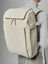 Sac � Dos Business 1 Compartiment + Pc 16" Bali Medium Kapten and son Blanc bali M-vue-porte