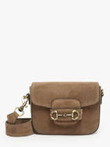 Shoulder Bag Velvet Leather Milano Beige velvet VE260611