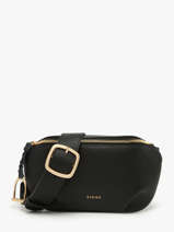 Belt Bag Torsade Leather Etrier Black torsade ETOS022M