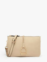 Sac Bandouli�re Torsade Cuir Etrier Beige torsade ETOS0142