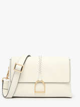 Sac Bandouli�re M Torsade Cuir Etrier Blanc torsade ETOS169M