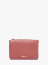 Coin Purse Tradition Leather Etrier Pink tradition ETRA421S
