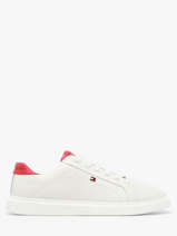 Sneakers En Cuir Tommy hilfiger Blanc women 89480GI