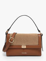 Sac Port� �paule Baobab Cuir Etrier Marron baobab EBAO185S