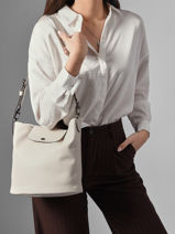 Longchamp Le pliage xtra Sacs port� travers Beige-vue-porte