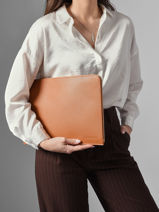 Longchamp Le foulonn Passport cover Brown-vue-porte