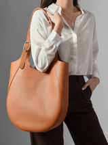 Longchamp Le foulonn� Hobo bag Orange-vue-porte