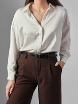 Longchamp Longchamp pocket croco Belts Black-vue-porte